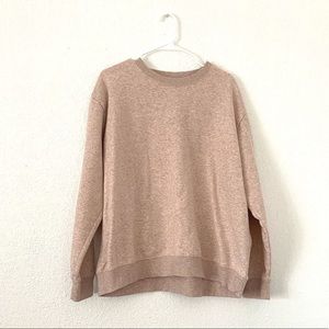 H&M Basic Crewneck In Heather Rose